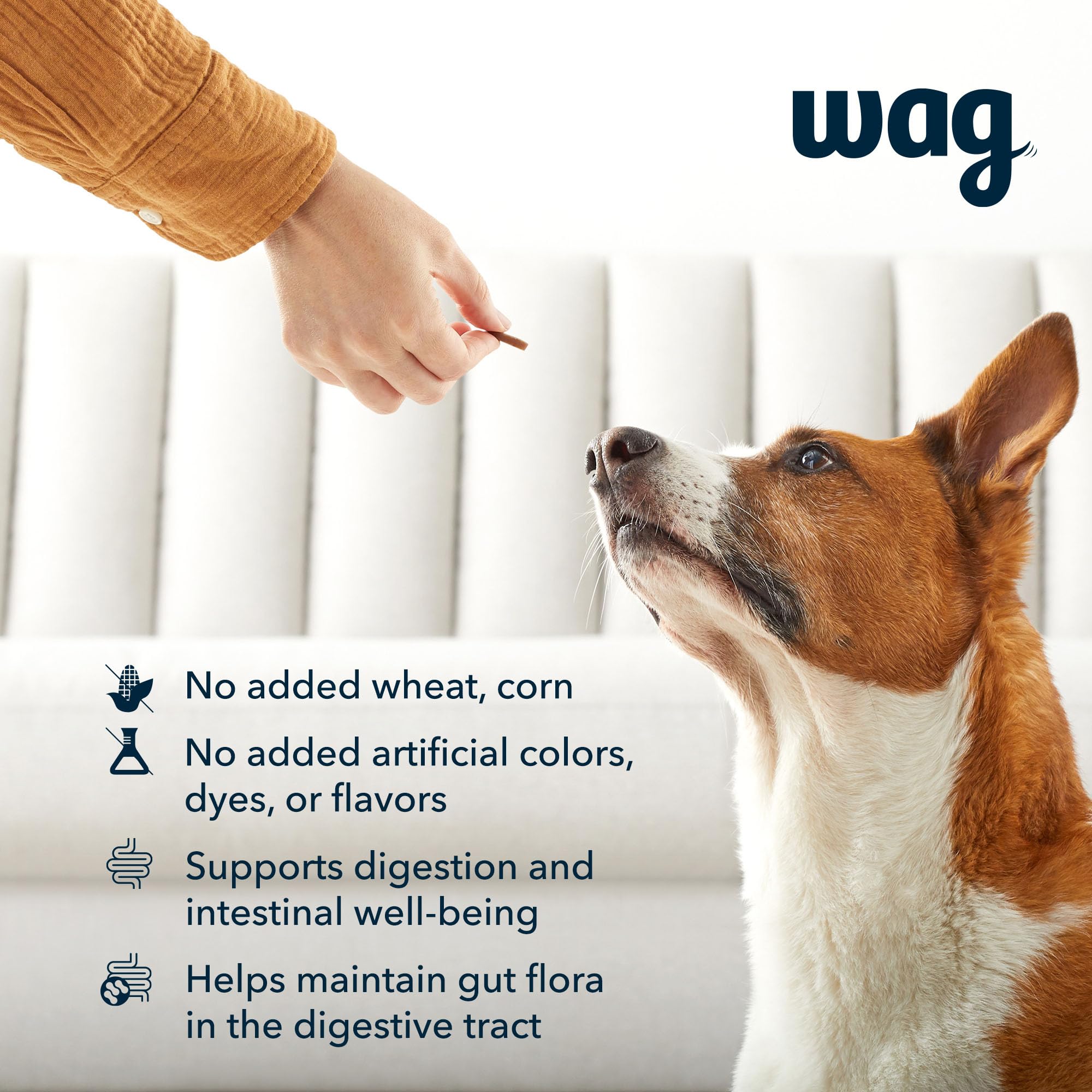 WAG boîte de 90 friandises, option pratique pour le quotidien.