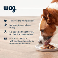 Texture pâté Wag à base de dinde et poulet.