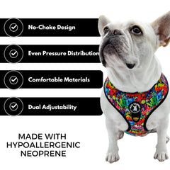 Harnais Wag Trendz petit chien intérieur mesh respirant pour confort quotidien.