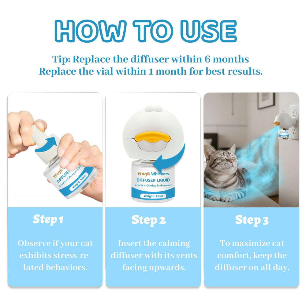 Diffusion silencieuse Wag and Whiskers – utilisation quotidienne