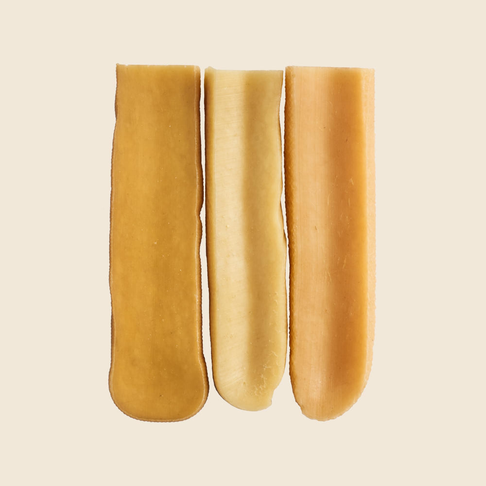 Texture durable Wag Yak, sans lactose, sessions de mastication prolongées.