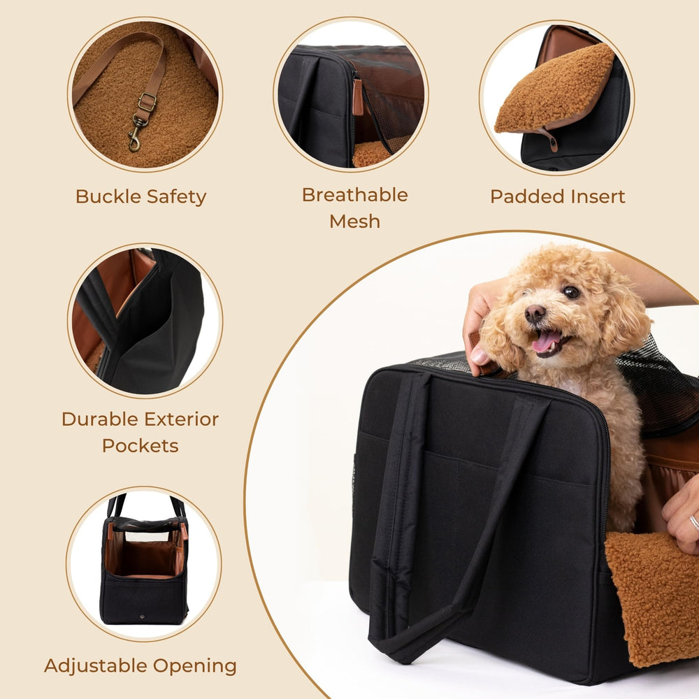 wagfur sac petite-chien mesh respirant assure ventilation en voyage