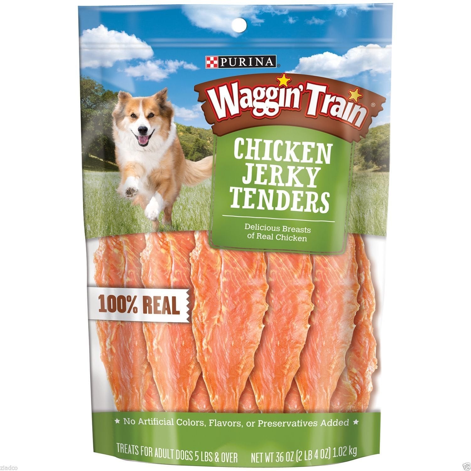 Friandises Waggin' Train jerky de poulet torsades, récompense savoureuse pour chiens actifs