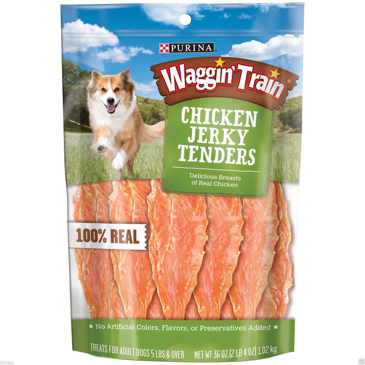 Friandises Waggin' Train jerky de poulet torsades, récompense savoureuse pour chiens actifs
