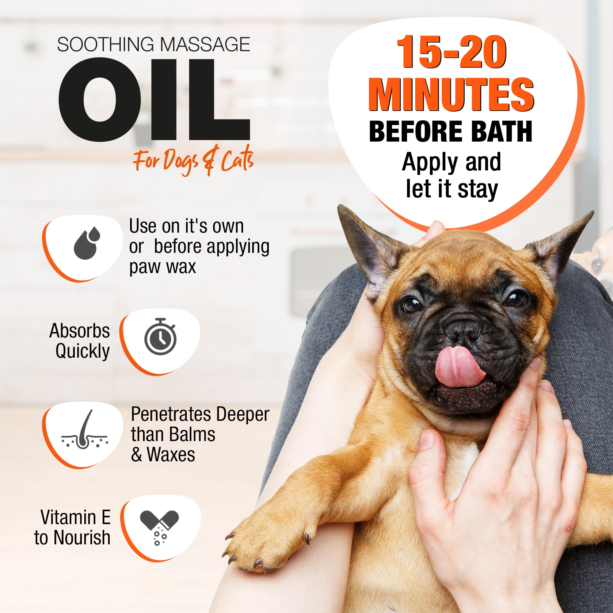 Wagging Tails suggère une douceur nourrissante pour le pelage et les poils.