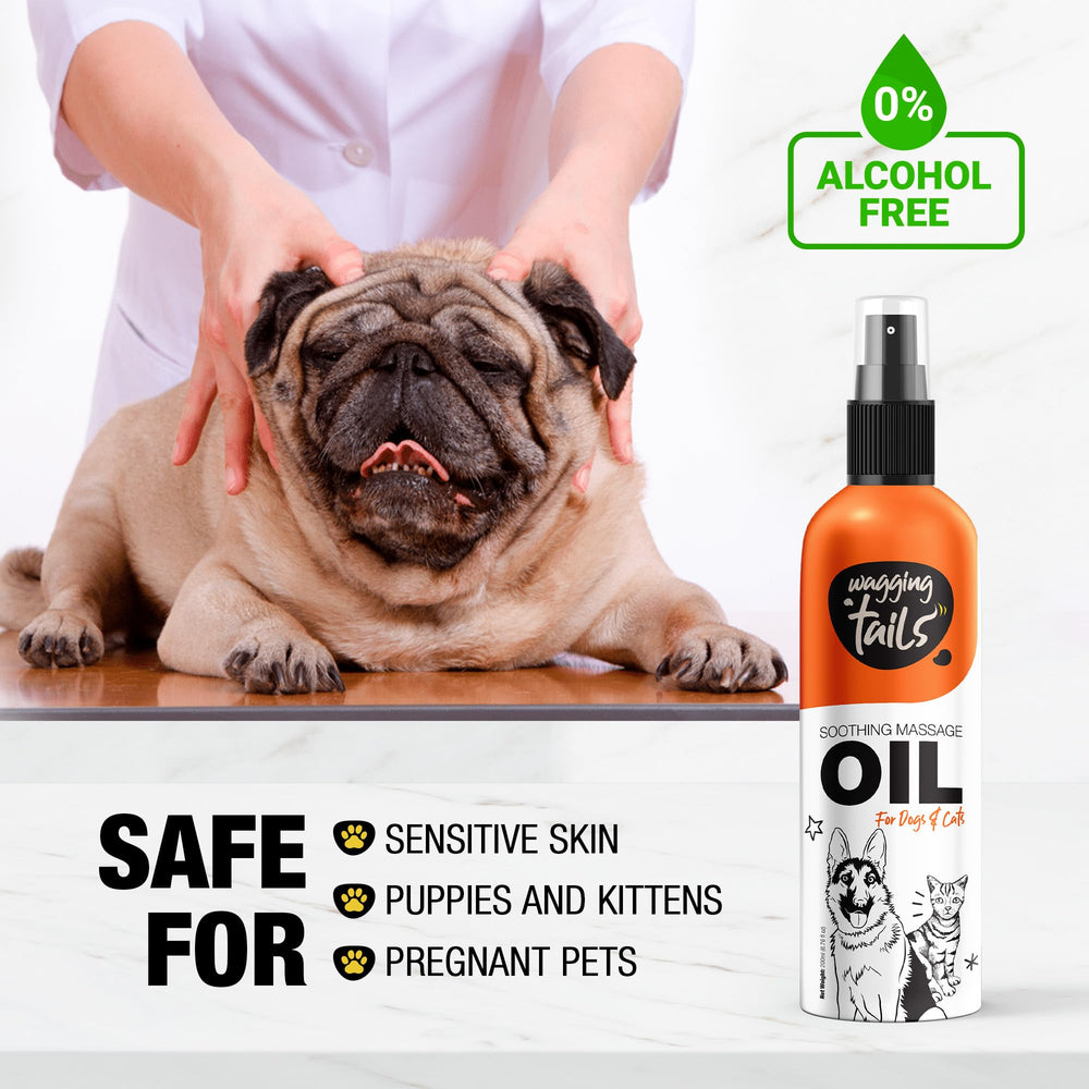 Wagging Tails propose une réduction visible de la perte de poils grâce à ses nutriments.