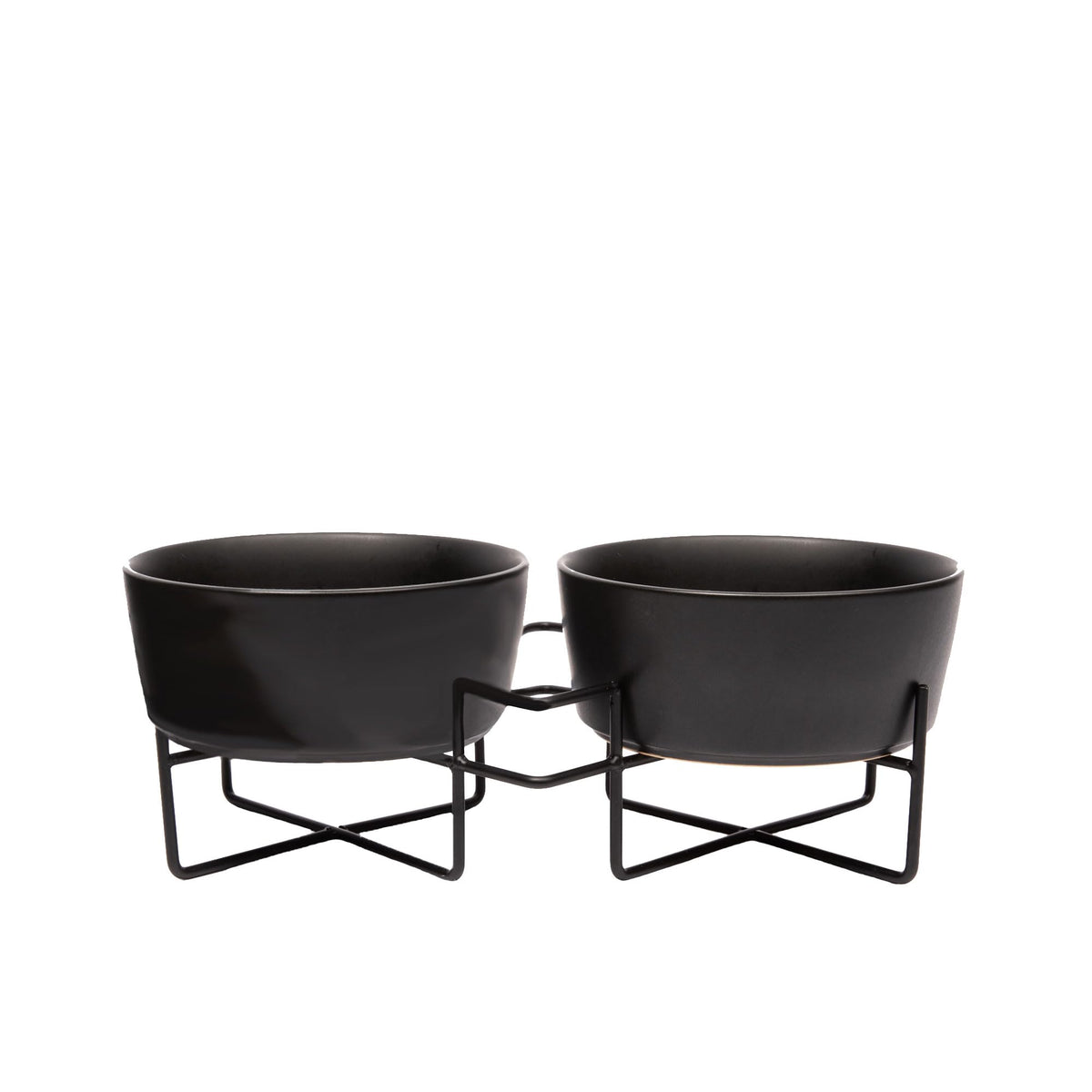 Waggo gamelles double-fer sur socle pour chien, repas surélevé pratique.