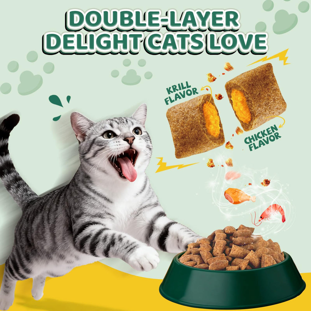 Wagmee bouchées-poulet-chat-probiotiques : soutien digestif et équilibre interne.