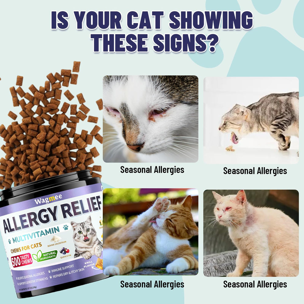 Wagmee Cat Allergy Relief Chews – texture croquante et centre crémeux, expérience agréable.