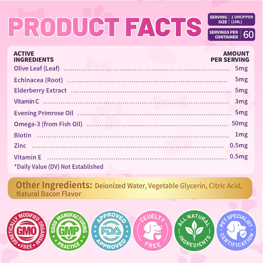 Ingrédients Wagmee – échinacée et sureau pour le soutien naturel.
