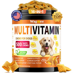 Wagmee 16-en-1 : boîte de vitamines chien, pratique au quotidien