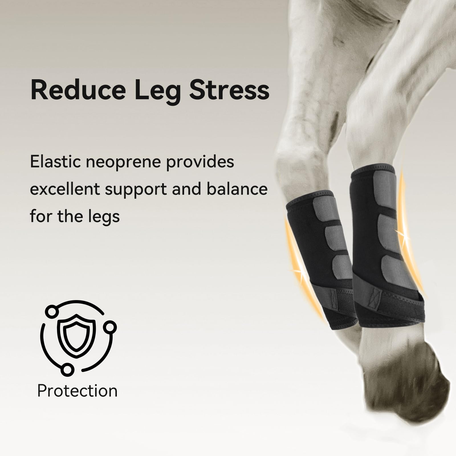 Bottes cheval ajustables Wagrvuy assurant un maintien sûr sans glisser.
