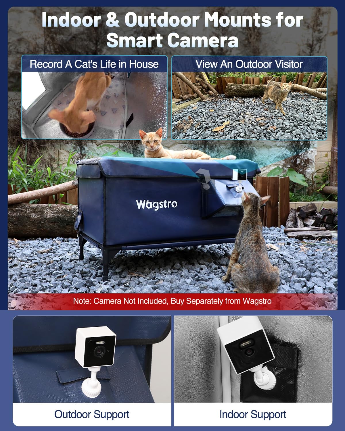 Coin repas Wagstro avec bol inox, repas propre et chaud dehors.