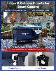 Coin repas Wagstro avec bol inox, repas propre et chaud dehors.