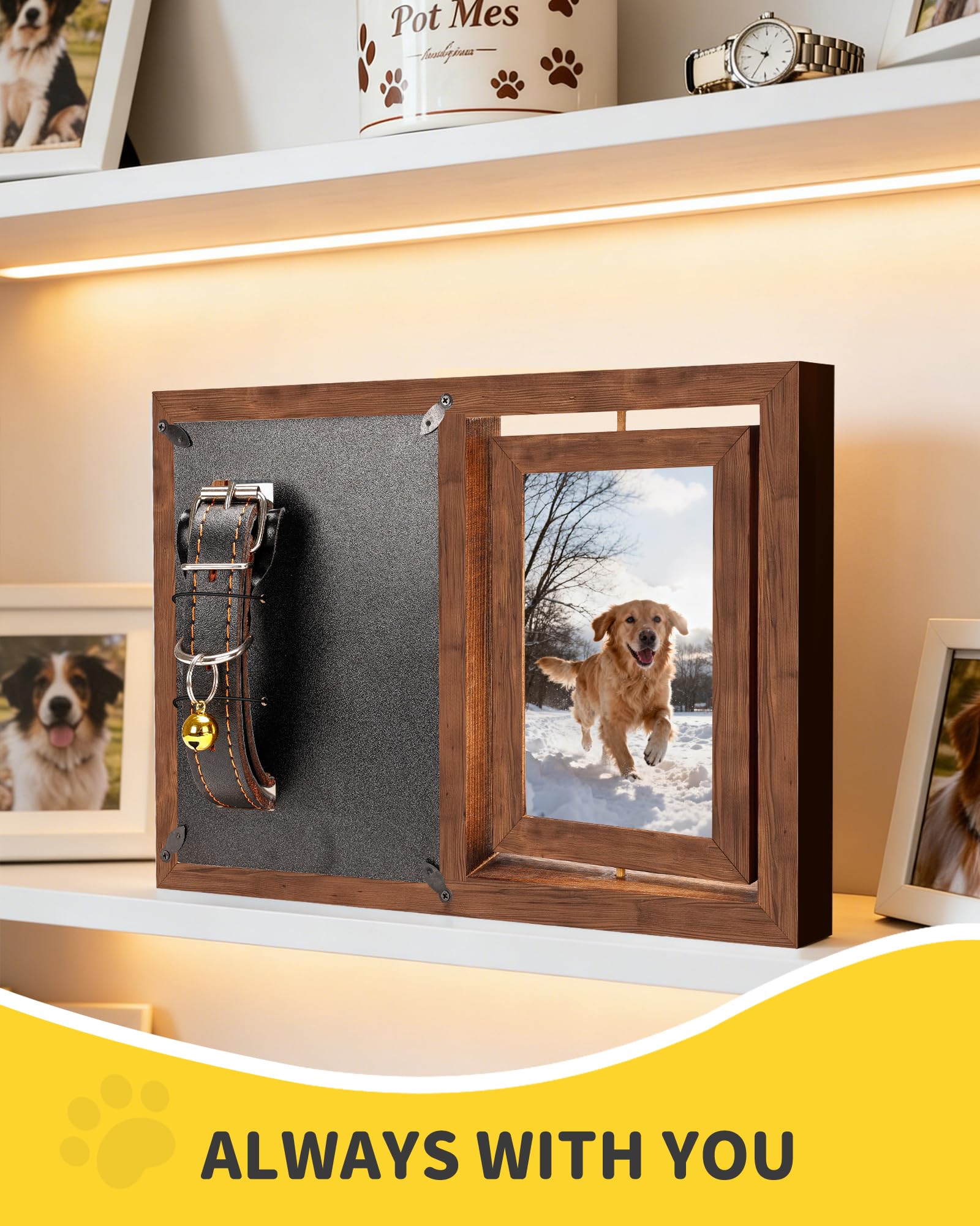 WagvyGo cadre-durable-bois: cadre stable et durable pour un affichage durable.