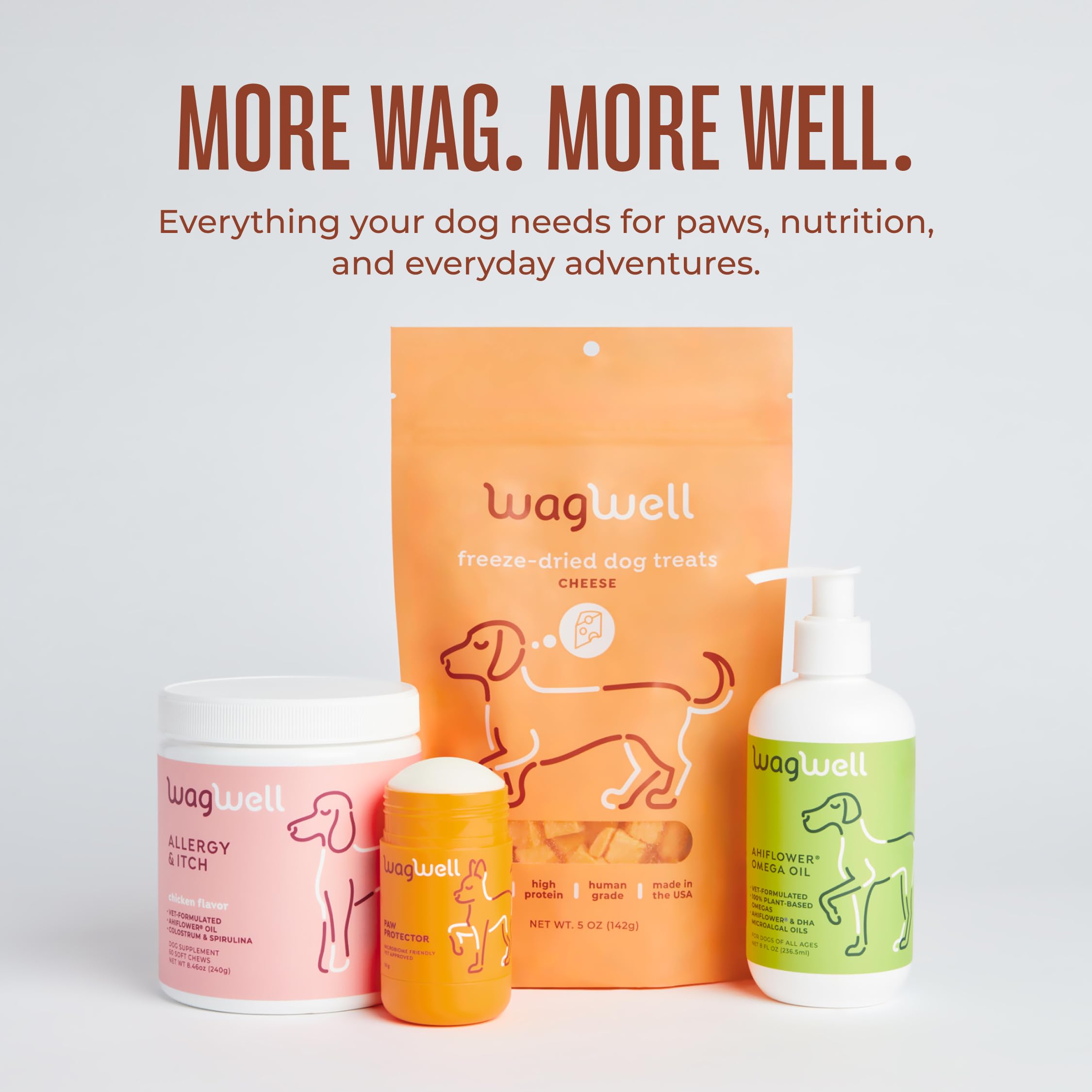 Pommade WagWell, soin hydratant pour pattes et nez, confort au quotidien.