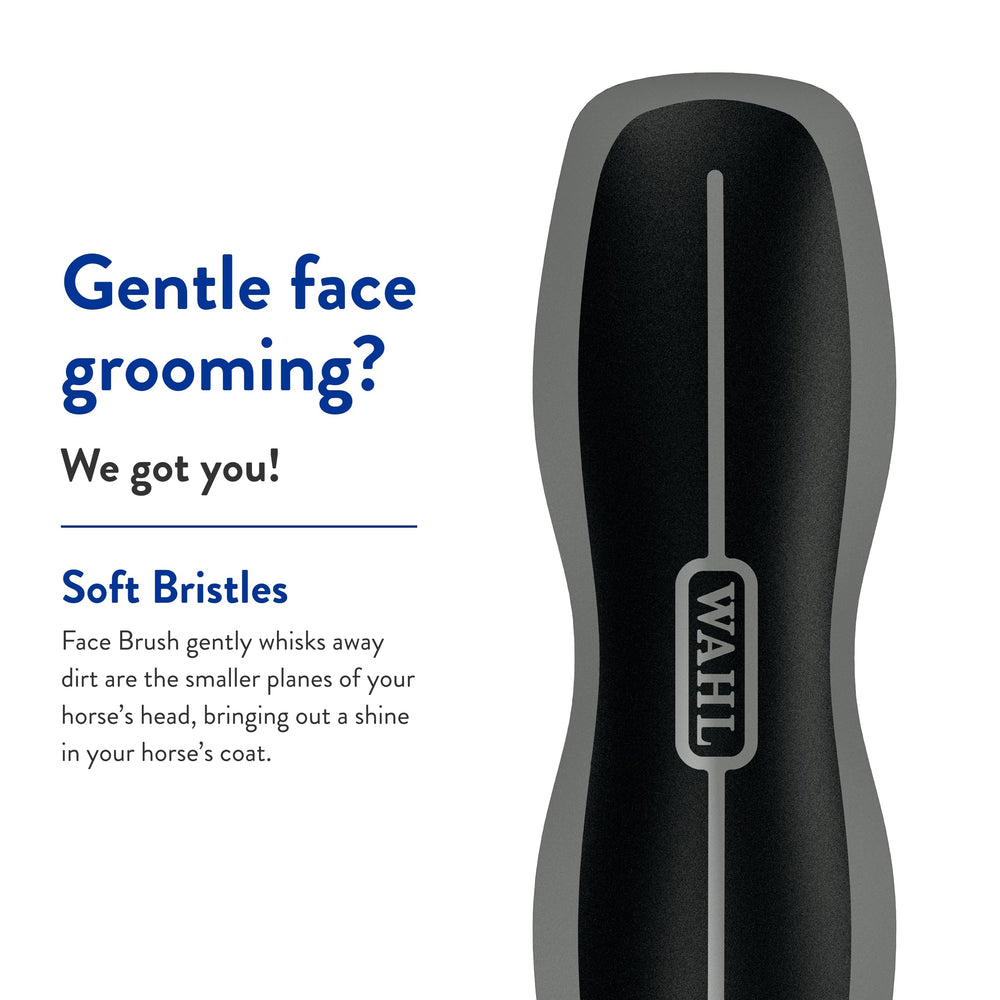WAHL brosse avec grip ergonomique et prise en main confortable.