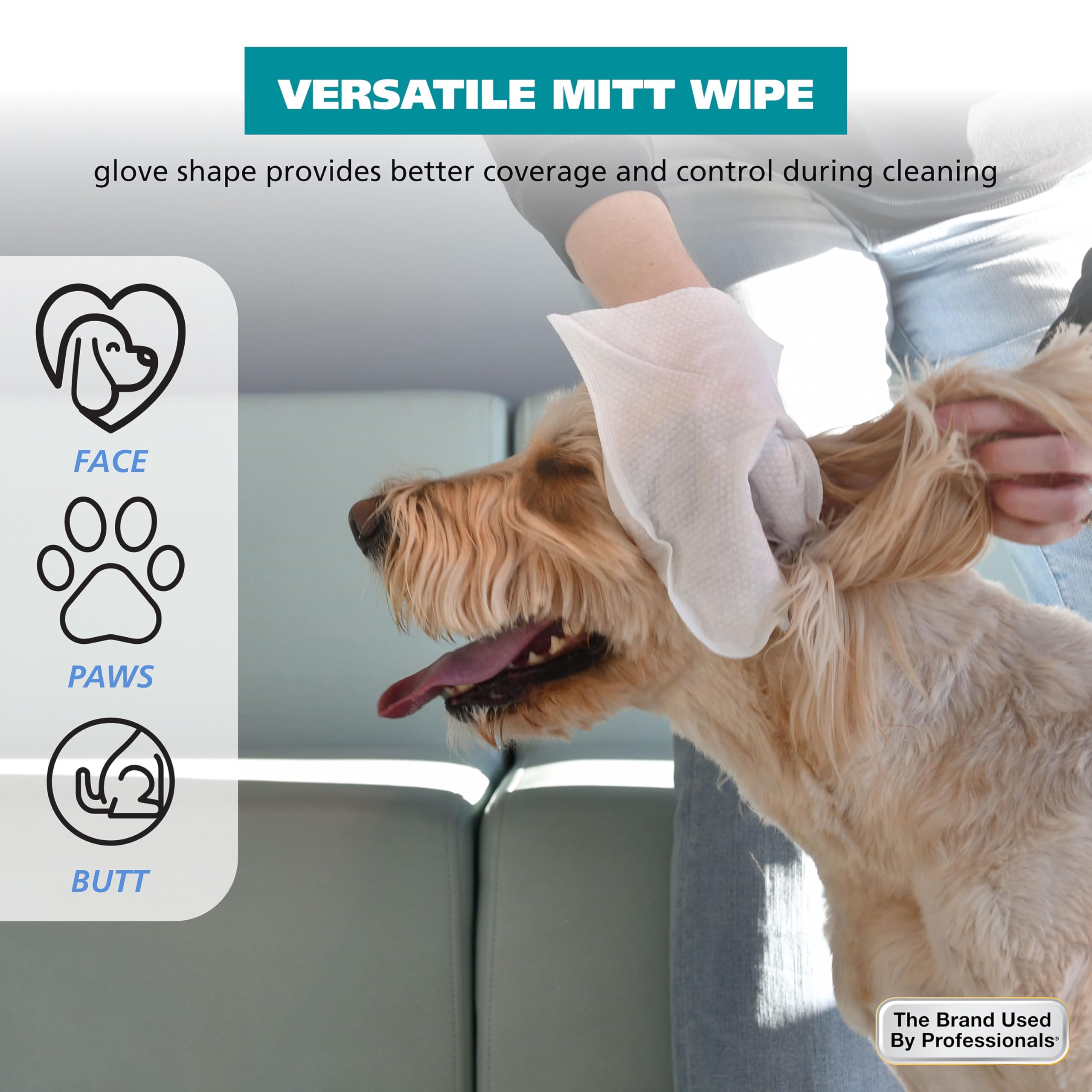 Wahl Mitaine Nettoyage – soin du visage du chien après la promenade.