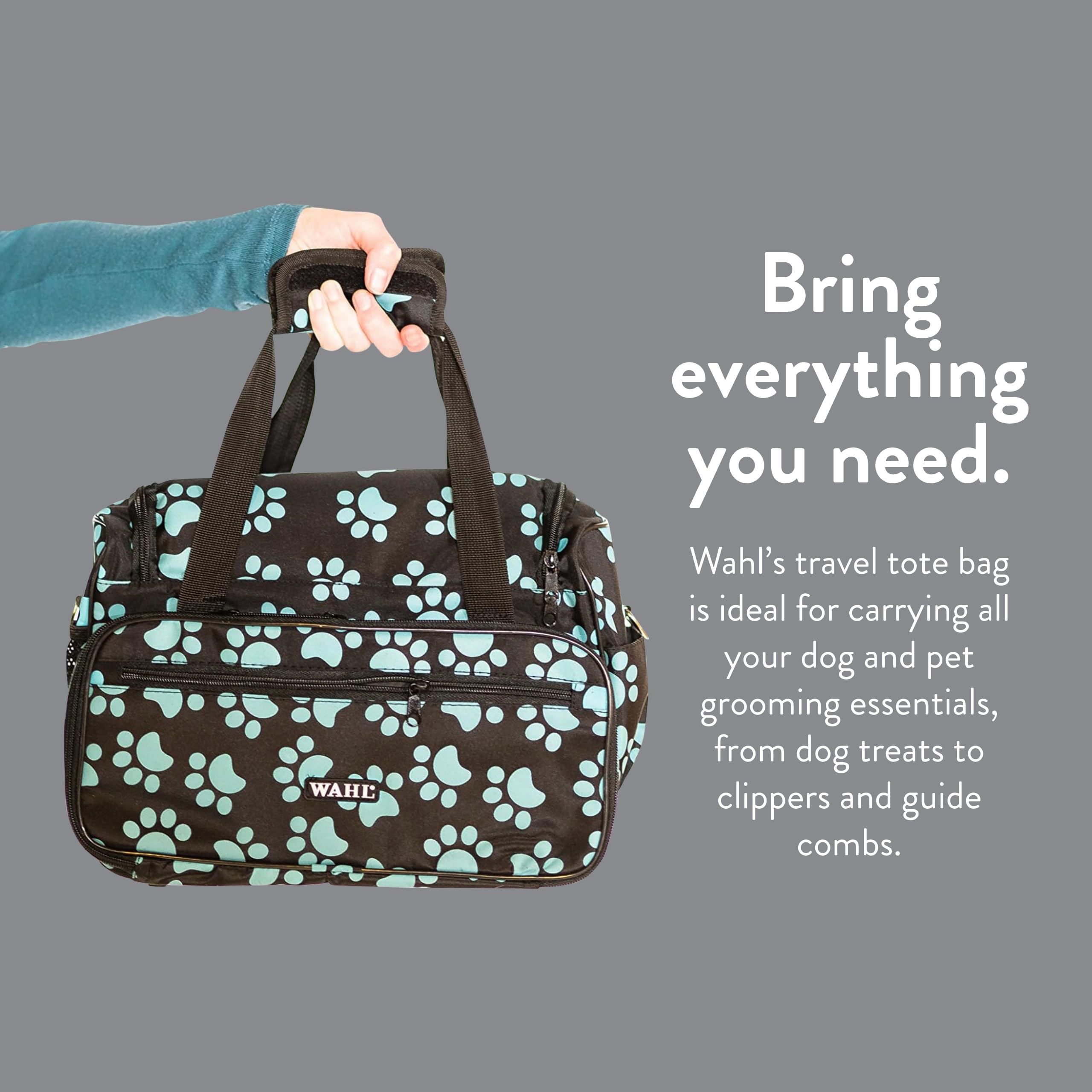 sac de voyage WAHL pour animaux, sangles latérales et fixation auto-agrippante ajustable