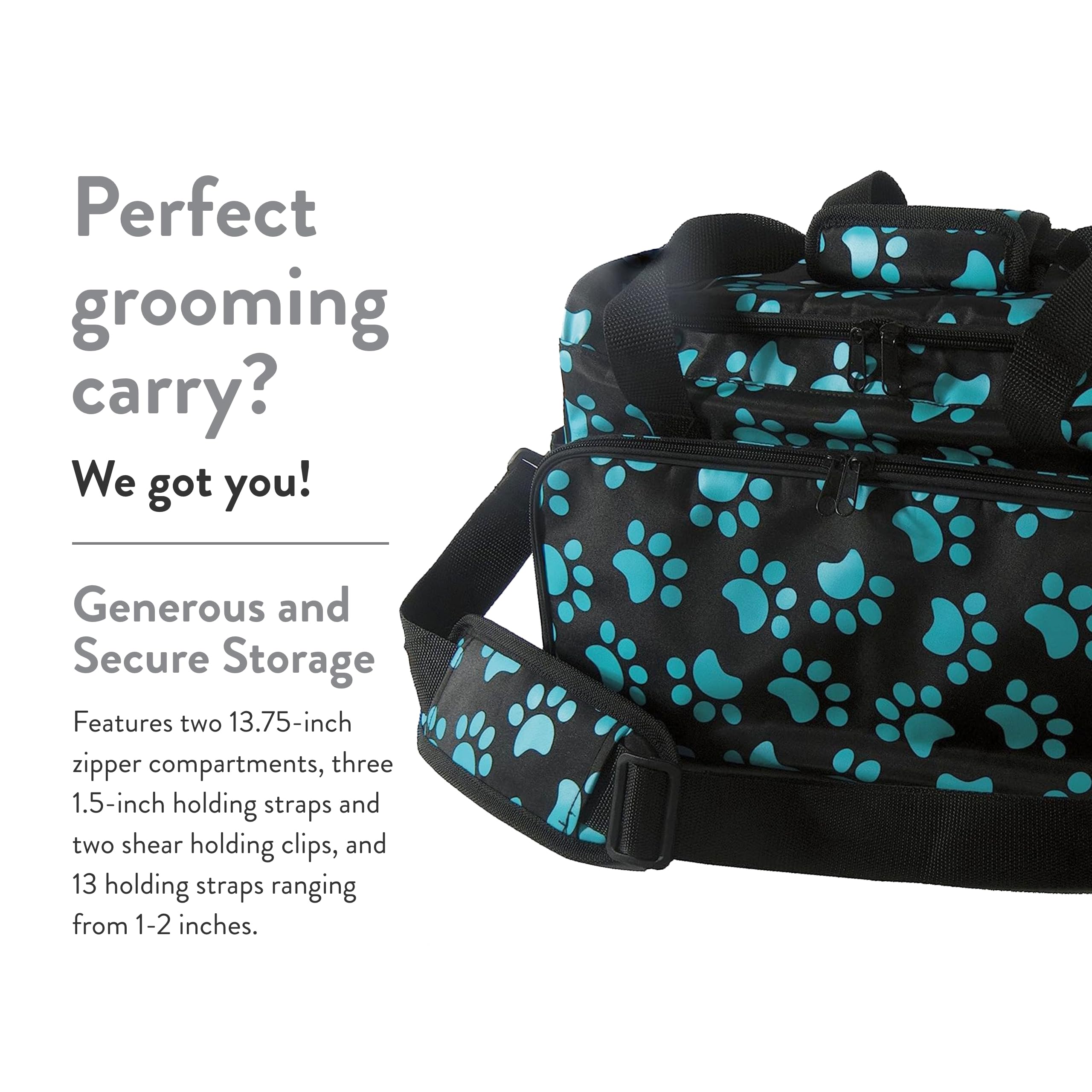 sac de voyage WAHL pour animaux, poche wallet intérieures, organisation efficace du matériel