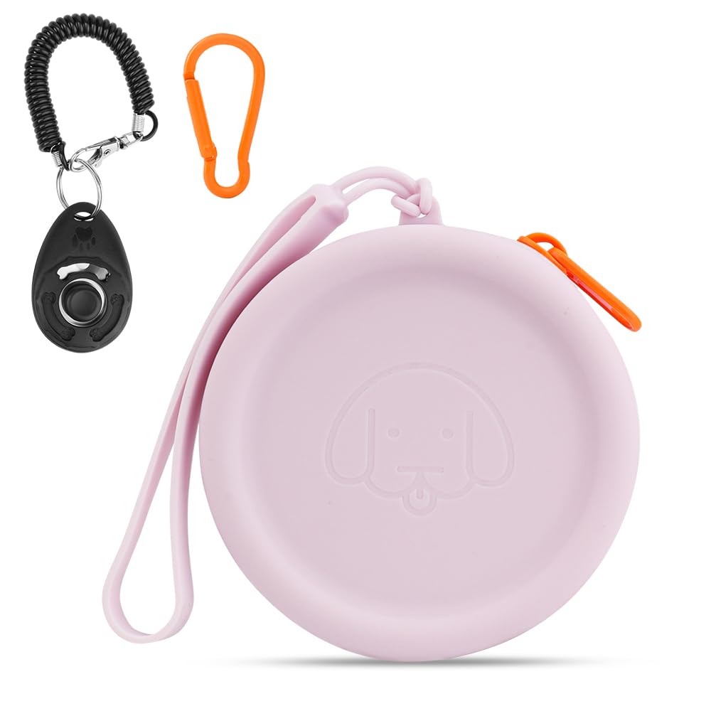 Pochette WALLFID en silicone pour friandises de chien et chat, pratique et compacte.