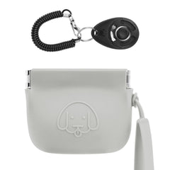 WALLFID pochette silicone friandises chien fermeture-auto pratique pour balades