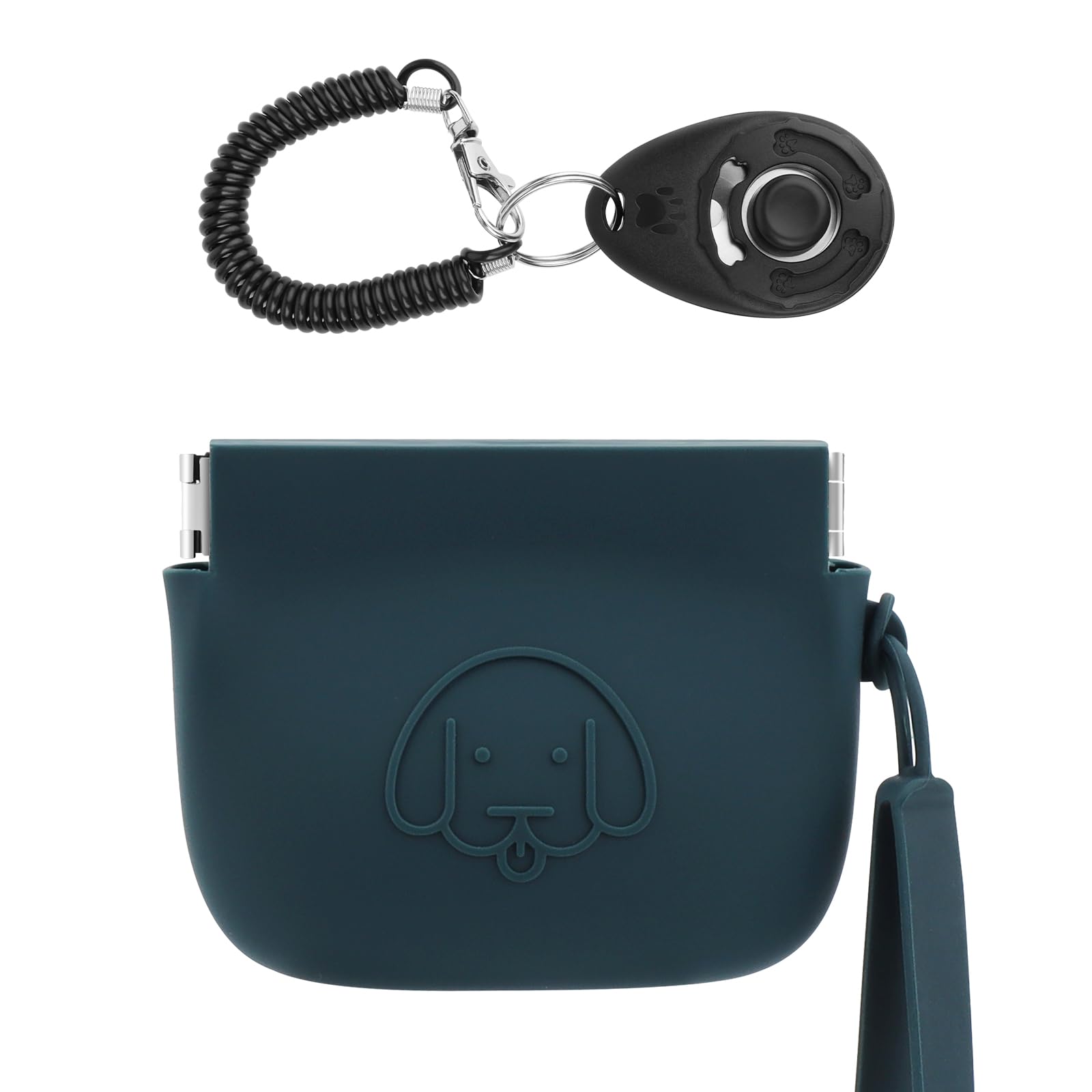 Pochette WALLFID pour friandises en silicone avec fermeture automatique, pratique en promenade.
