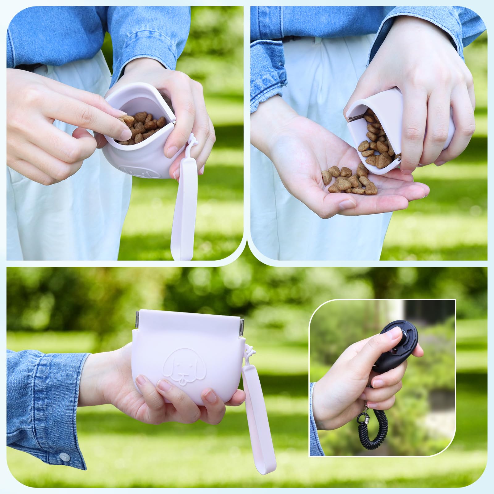 Pochette WALLFID lavable en silicone, anti-odeur et propre.