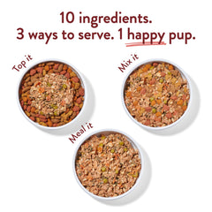 Format pratique pour repas ou topping sur croquettes.