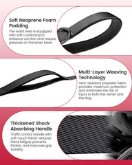 WANFIRE Ceinture taille chien pratique pour jogging et sorties quotidiennes