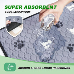 WanpeeGoo dos antiderapant tapis chien evite les glissades sur le sol.