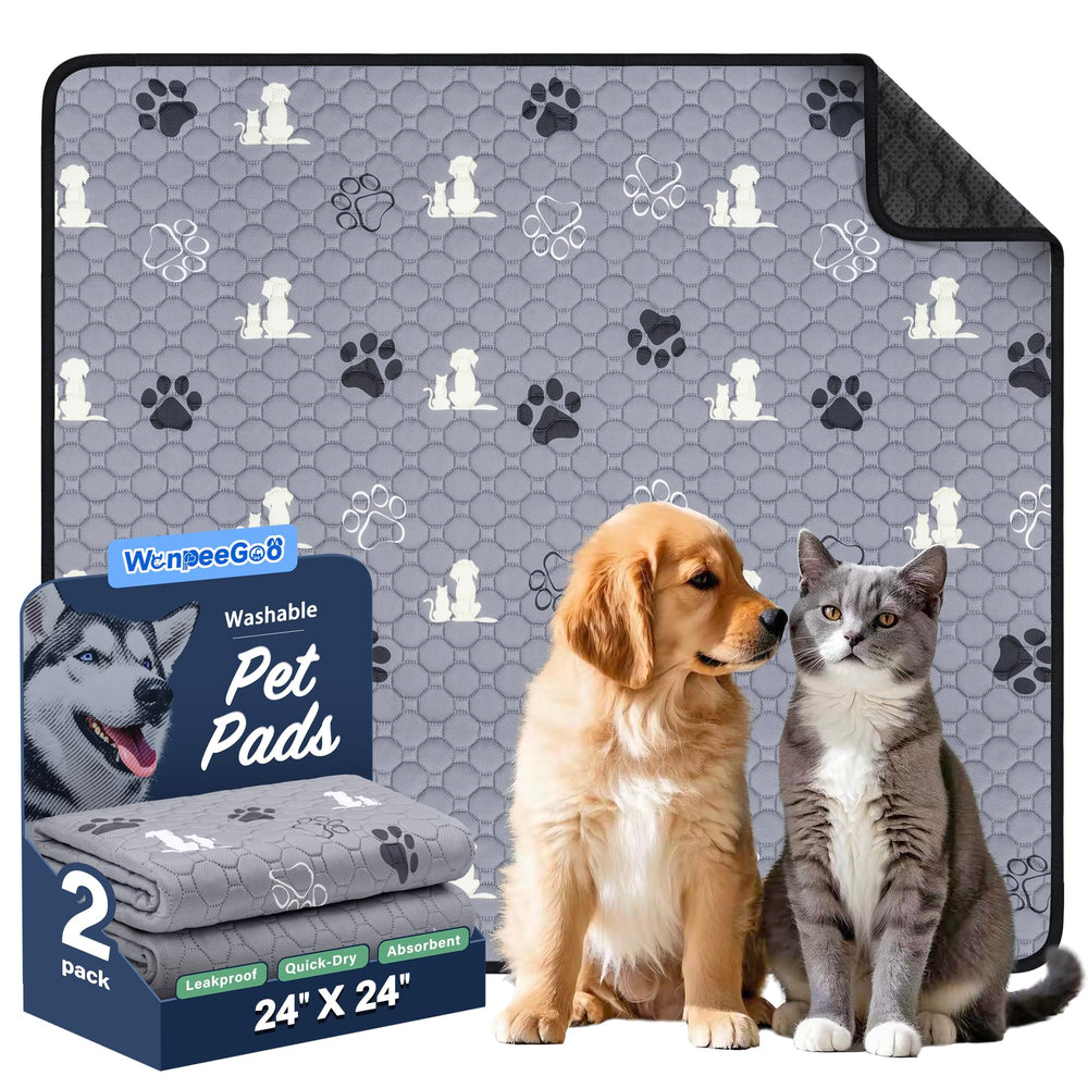 WanpeeGoo Tapis Pipi réutilisable 24x24, absorbant et confortable pour l’entraînement.