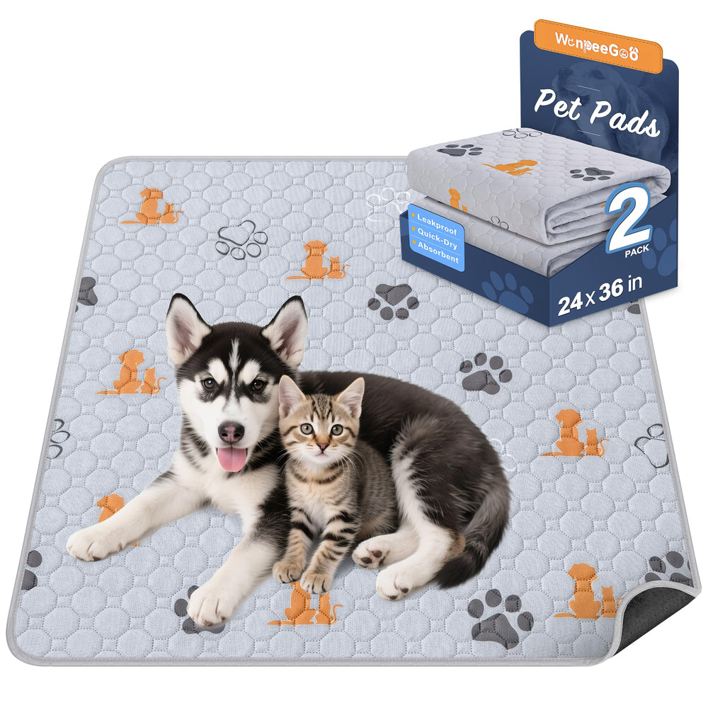 WanpeeGoo tapis-proprete-chien 24x36 orange, idéal pour l'entraînement et la propreté domestique.