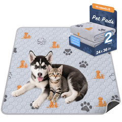 WanpeeGoo tapis-proprete-chien 24x36 orange, idéal pour l'entraînement et la propreté domestique.