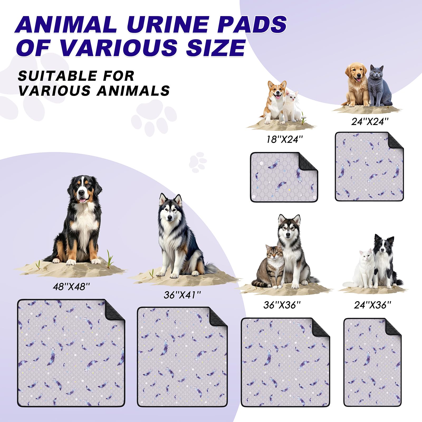 WanpeeGoo tapis avec noyau coton et couche extérieure douce.