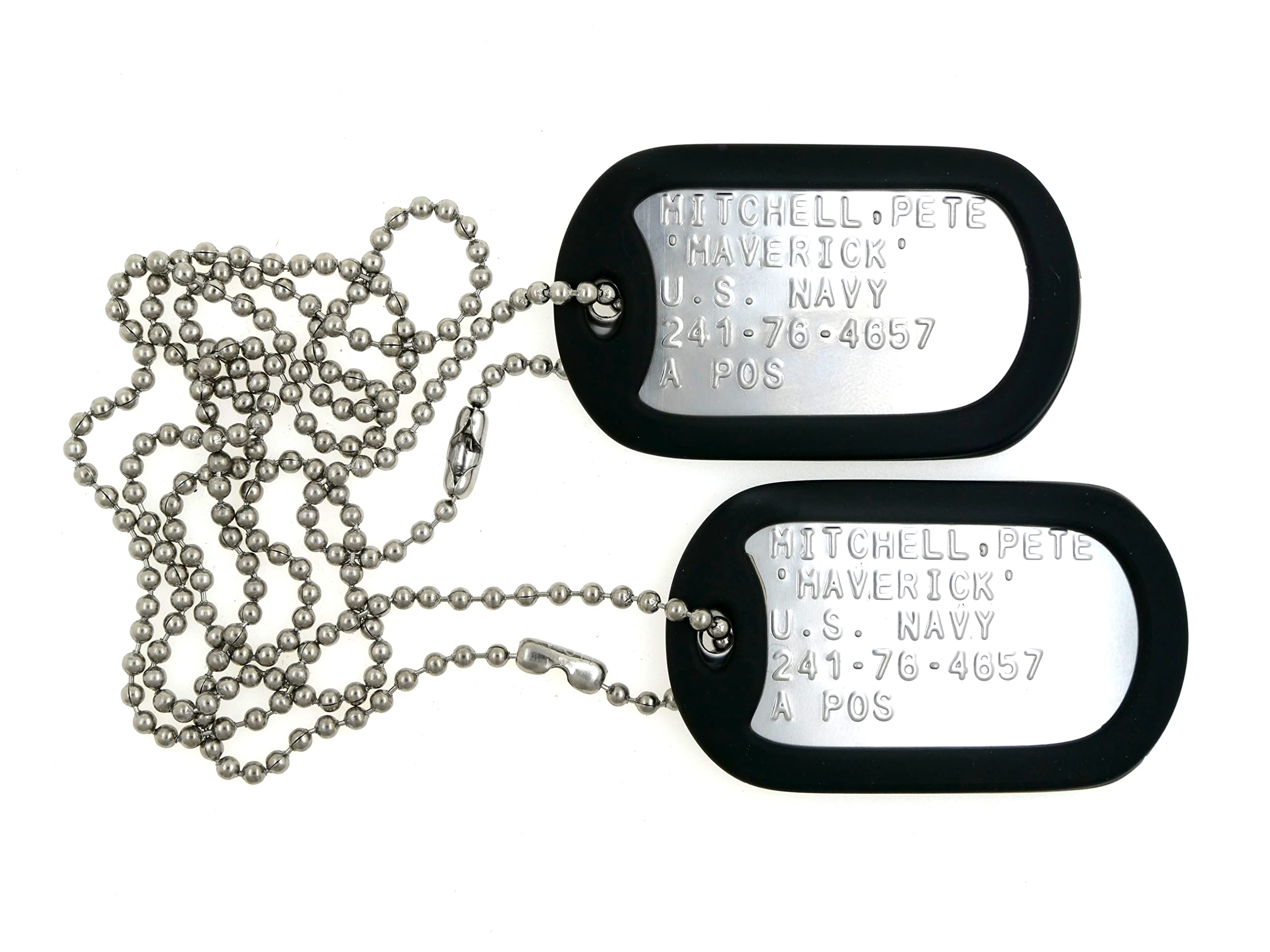 Wardog Surplus Maverick — plaque d'identification costume en acier, look authentique.