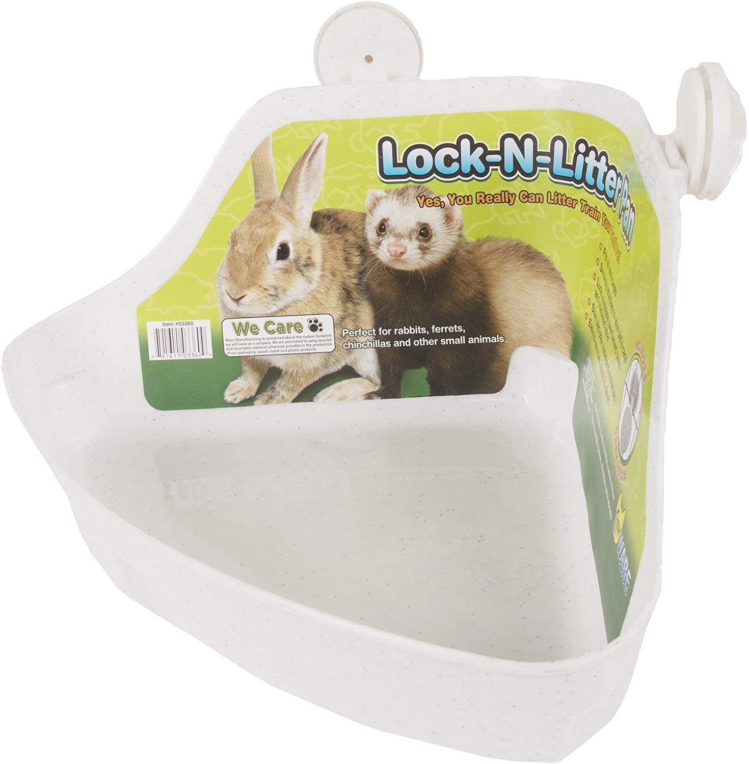 Pan Lock-N-Litter Ware Manufacturing : plastique résistant et sans odeur.