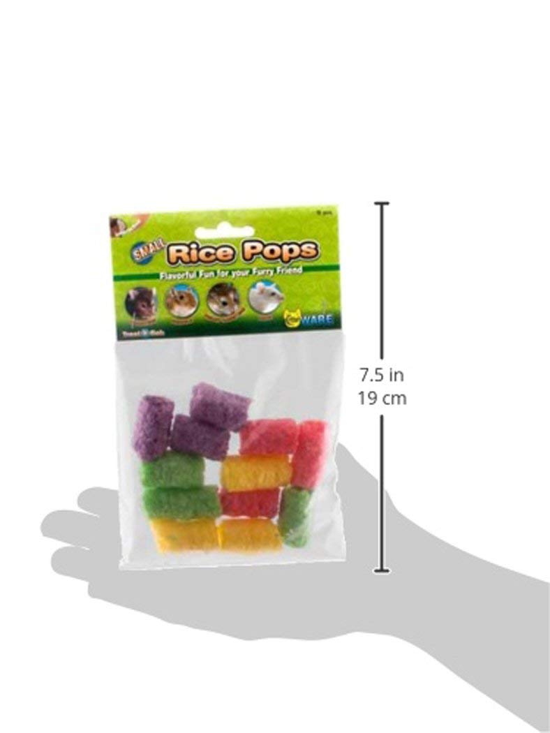 Détails bleu-violet des Rice Pops, friandise attrayante et facile à repérer.