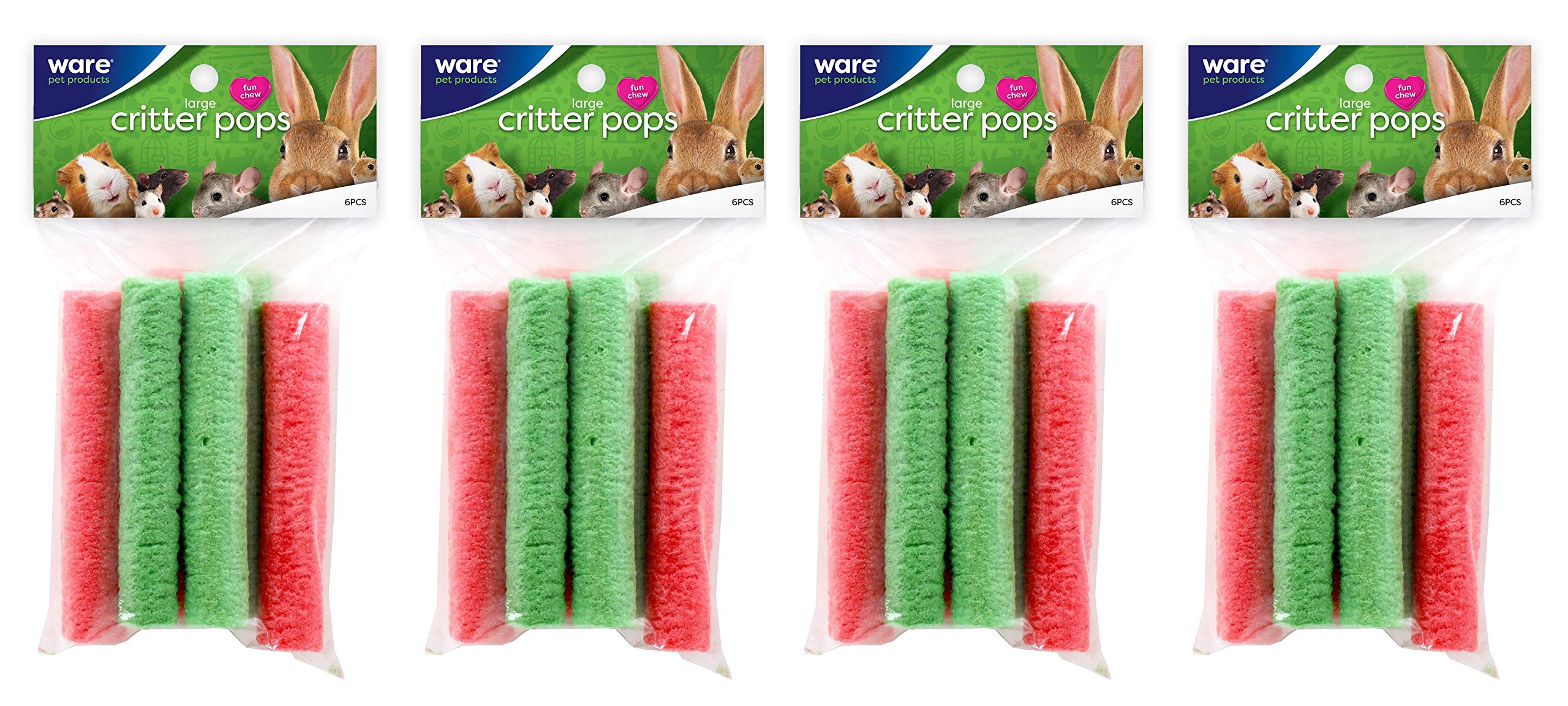 Ware Manufacturing riz-pops gourmands pour petits animaux stimulent la mastication.