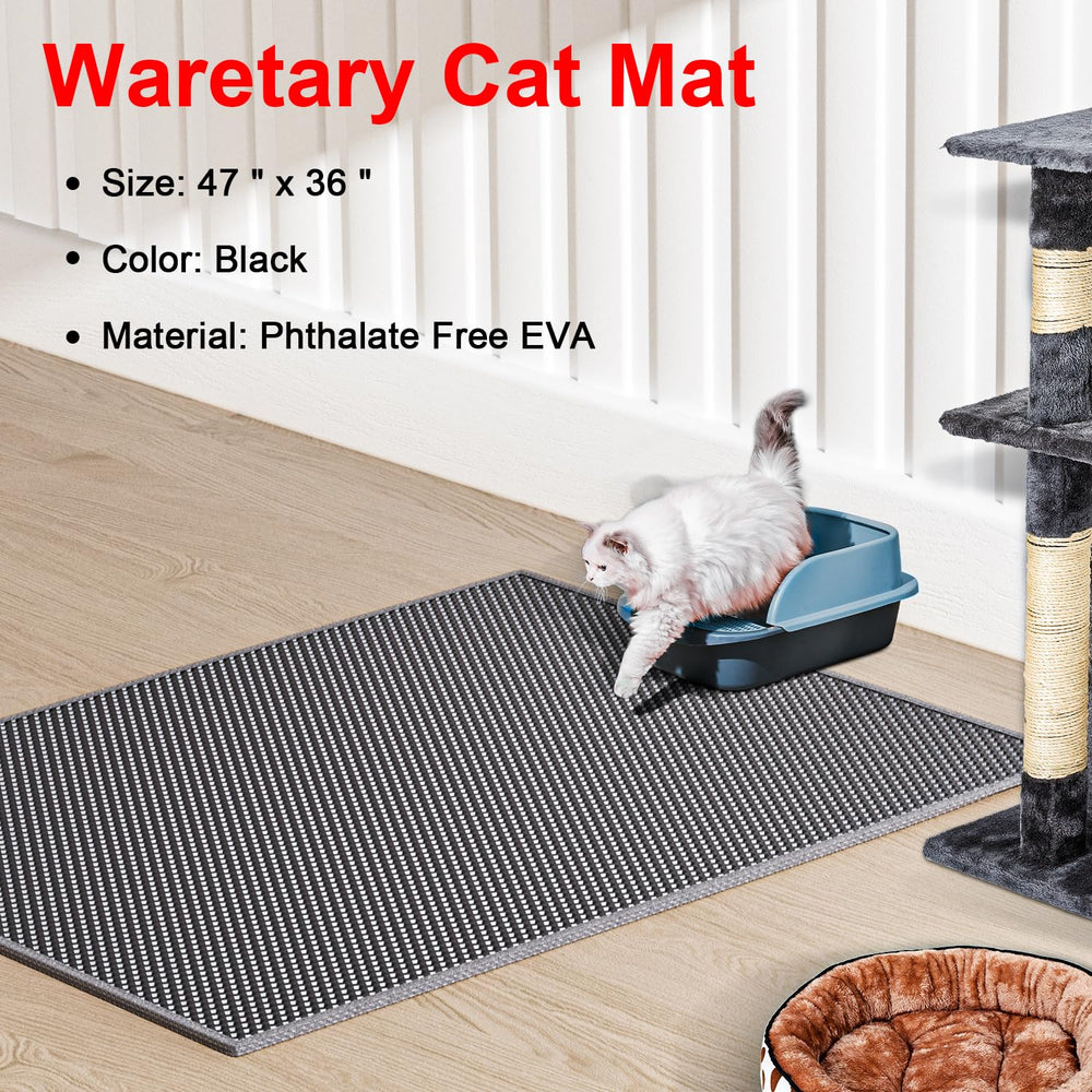 Tapis Waretary avec couche superieure alvéolaire retient les particules.