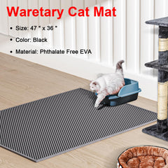 Tapis Waretary avec couche superieure alvéolaire retient les particules.