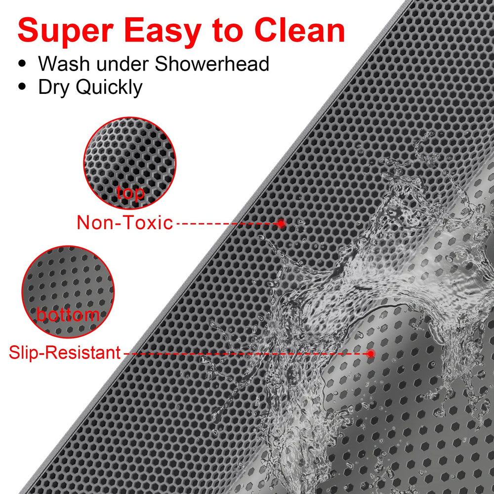 Tapis-litiere-nettoyage-simple-gris: se nettoie rapidement.