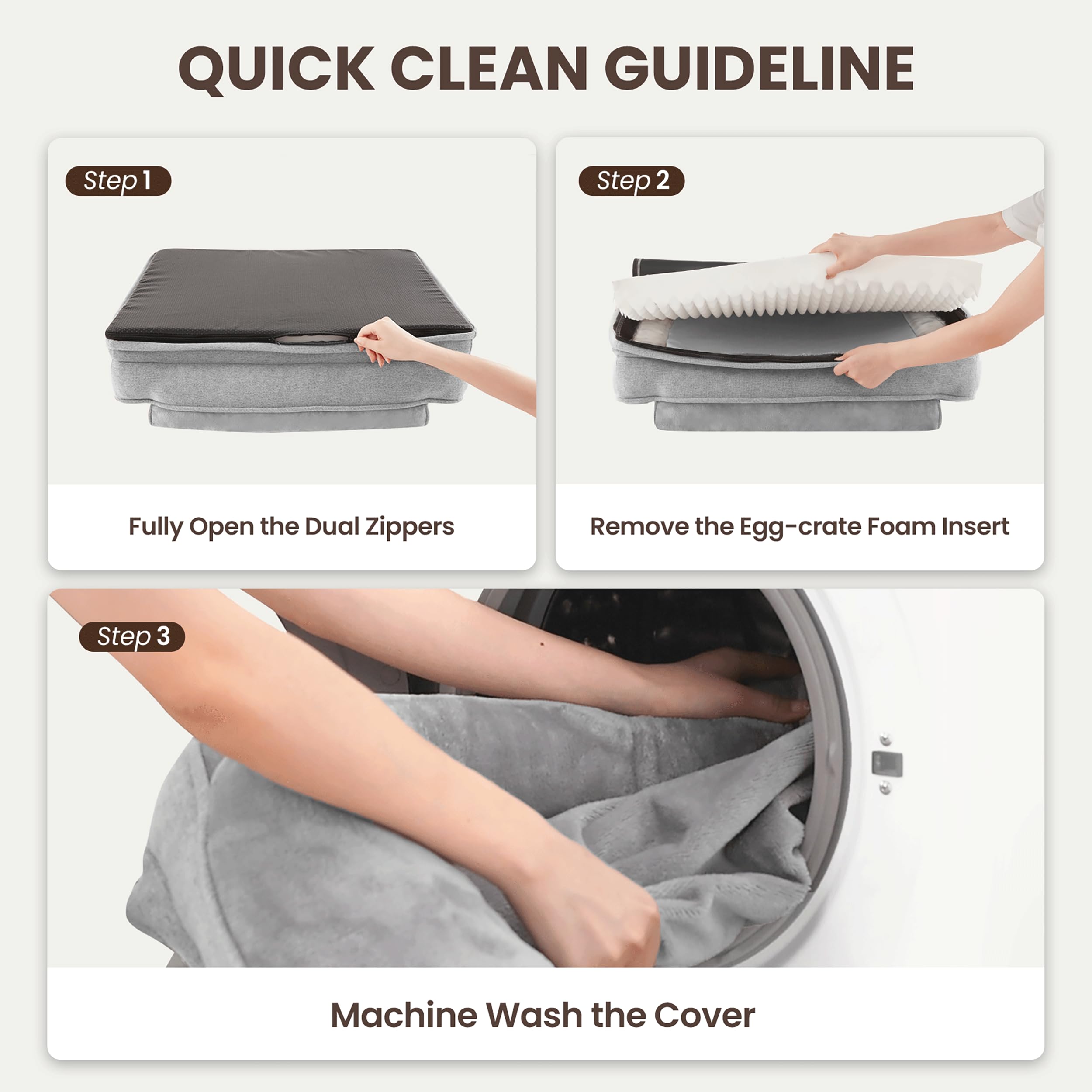 Warmrest couleur gris clair et texture moelleuse pour un confort visible.