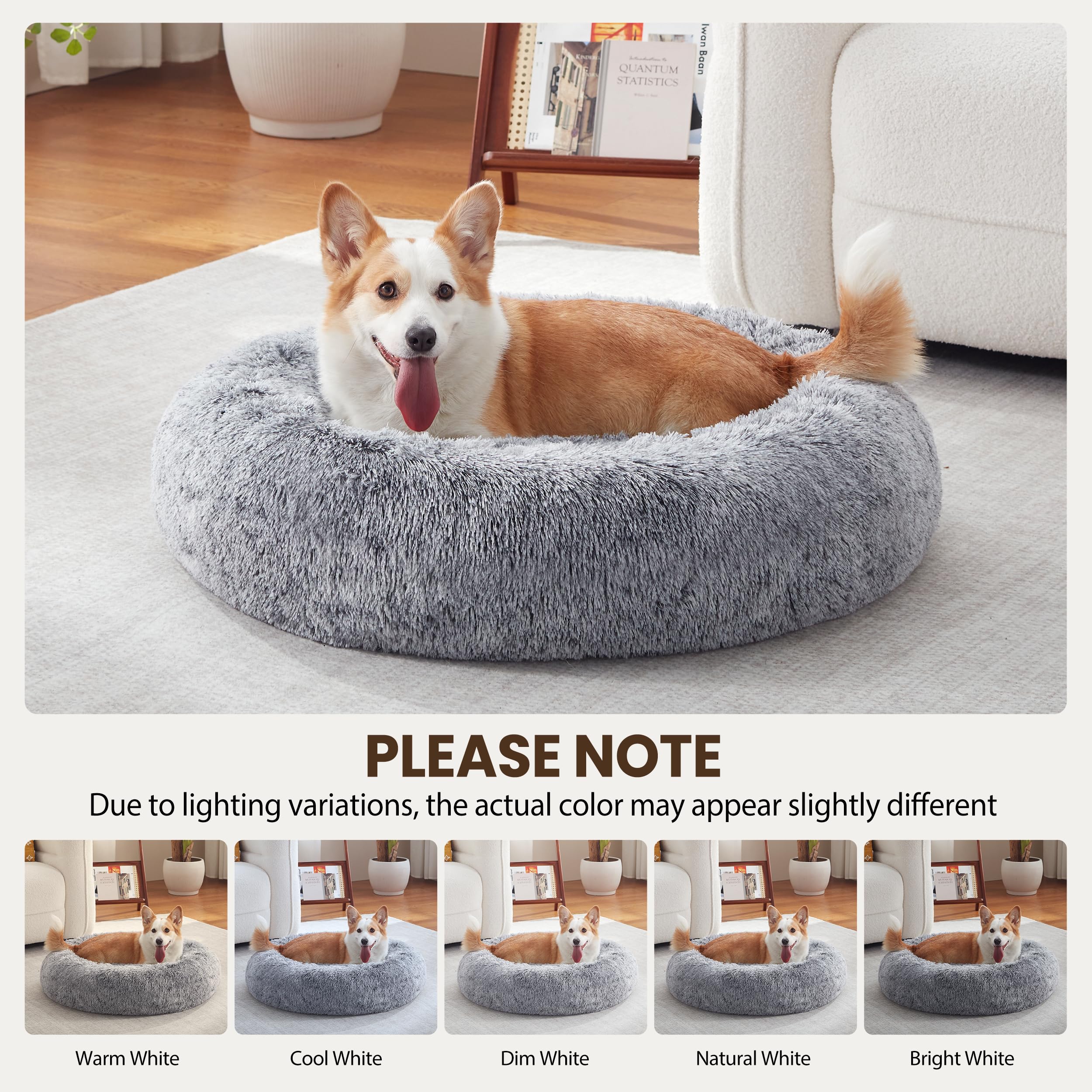 Warmrest Donut dimensions 30 pouces, adapté pour chiens et chats