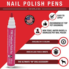 Pawdicure Warren London: stylo-vernis-ongles-chien-bleu, look ludique et propre.