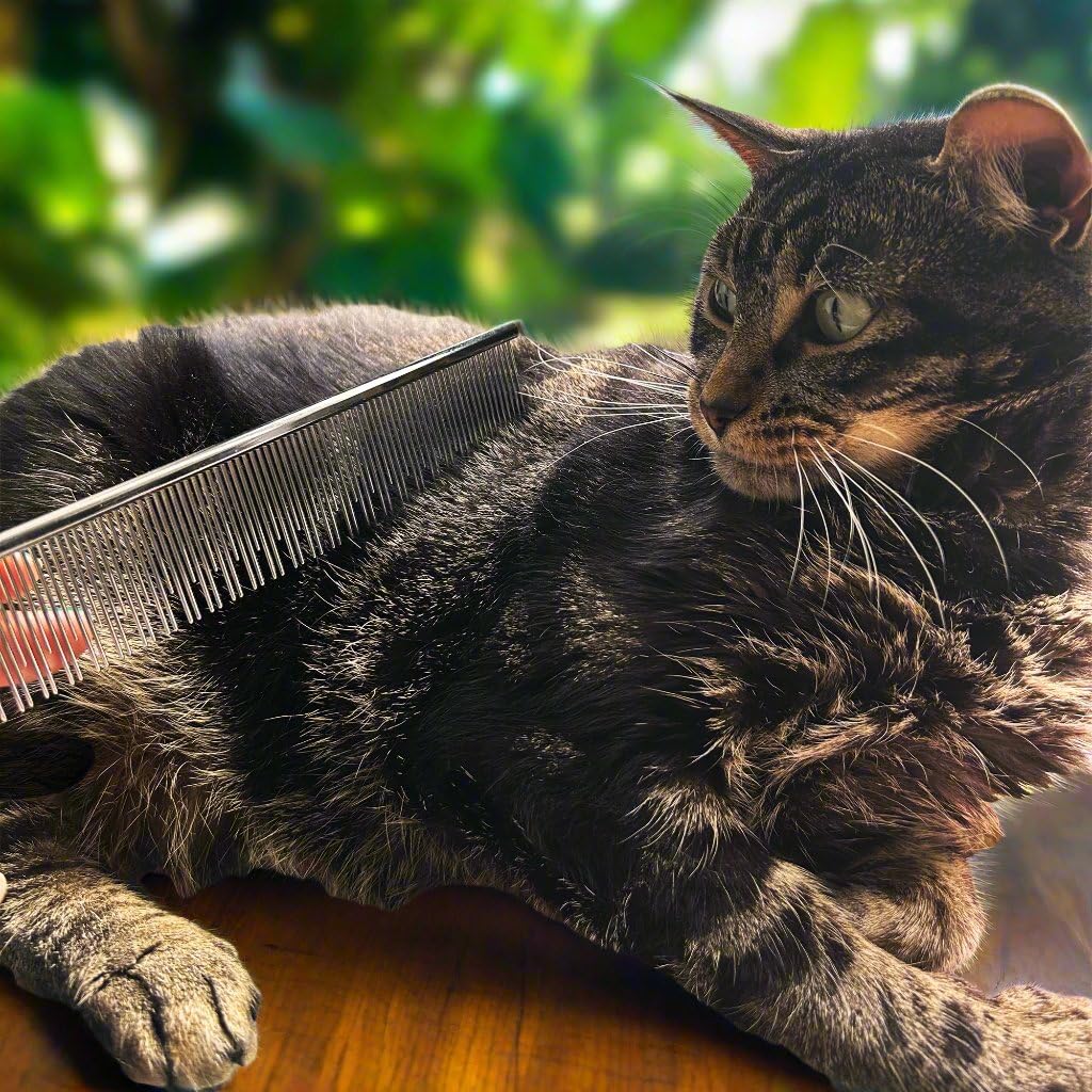 Warren London peigne-chat pointes arrondies pour un brossage doux et sûr