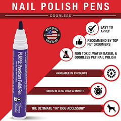 Le vernis Pawdicure sèche rapidement pour un look rapide et propre.