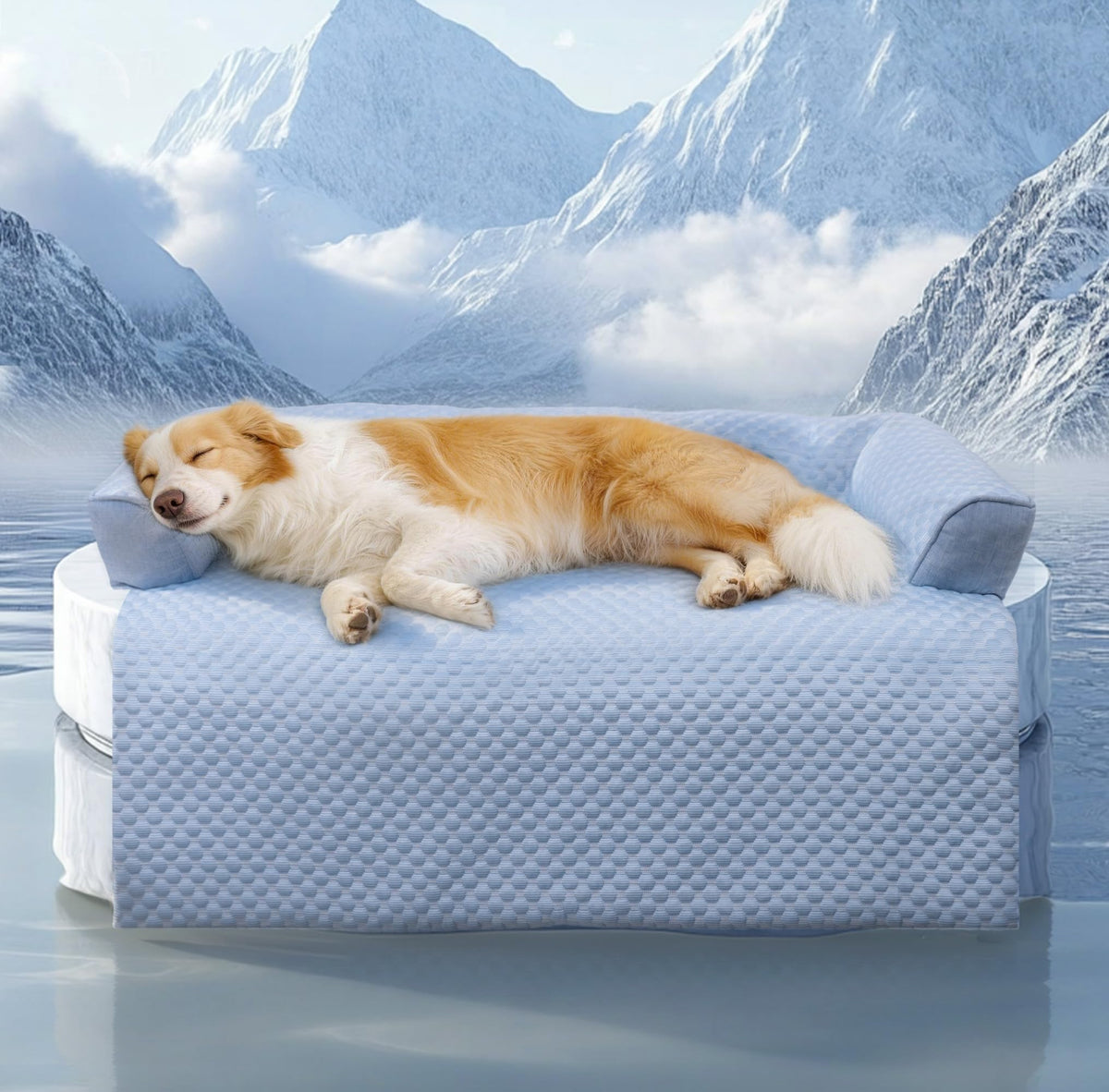 Lit Wataniya Pet pour grand chien, refroidissement rapide offrant un confort durable