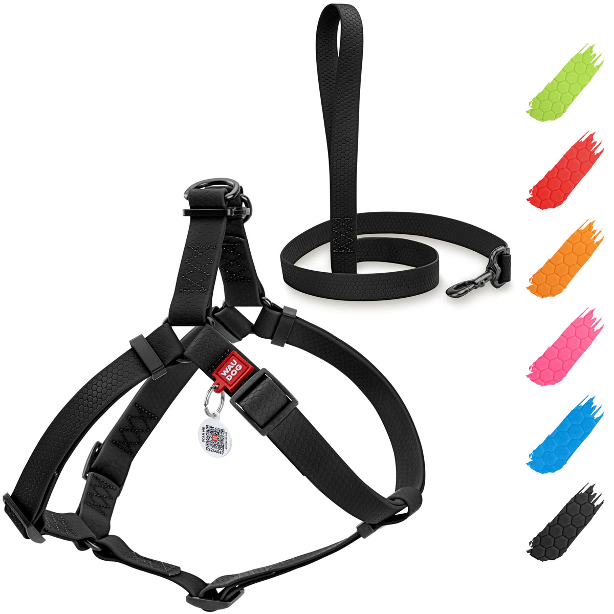 WAUDOG harnais-imperméable pour chien, confort et sécurité lors des sorties pluvieuses.