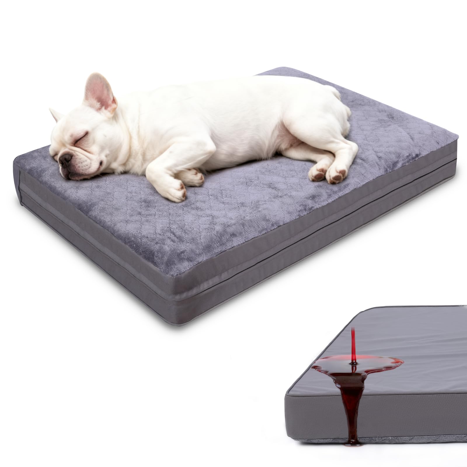 WAYIMPRESS lit chien impermeable et anti-glisse pour securite